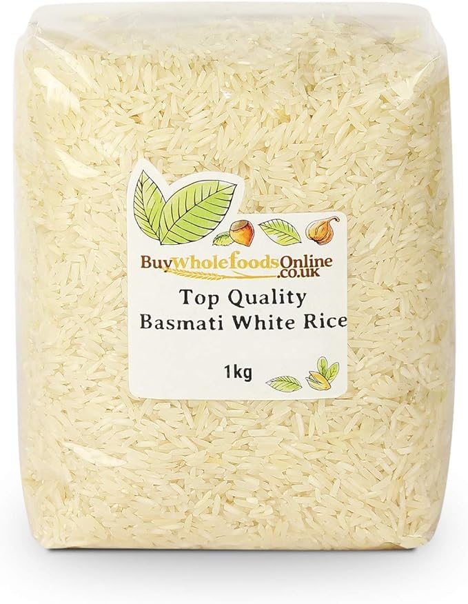 Basmati White Top Quality Rice 1kg (Buy Whole Foods Online Ltd
