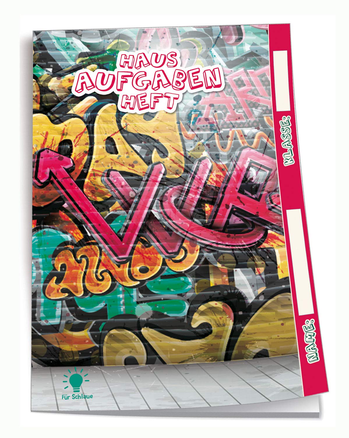 Edition Trötsch 201839N Homework Notebook DIN A5 Graffiti 96 Pages with Transparent Cover