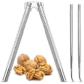 Artcome 3 Pcs Nutcracker Stainless Steel Nut Cracker Set including 1 Nut Cracker and 2 Picks