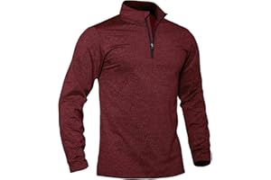 TACVASEN Men's Sweater 1/4 Zip Pullover Fleece Long Sleeve Lightweight Sweatshirts Quarter Zip Casual Golf Winter Shirts
