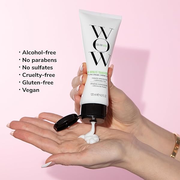 COLOR WOW ONE MINUTE TRANSFORMATION – INSTANT FRIZZ FIX| NOURISHING STYLING CREAM SMOOTHS, TAMES + DEFRIZZES ON THE SPOT, AVOCADO OIL + OMEGA 3’S HYDRATE, REPAIR FOR SILKIER, SMOOTHER TEXTURE