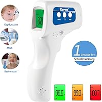 Berrcom No-Contact Infrared Forehead Thermometer Medical Grade Baby Fever Check Thermometer 4 in 1 Multifunctional Fever Alarm Memory Recall for Kids Infant Adult with FDA and CE