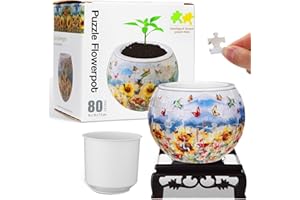 Silipull 3D Puzzle Vase 3D Puzzle Flower Vase Crafted from 160 Curved Plastic Pieces DIY Housewarming Gift for Flower Arrangements and Home Decoration(Trochilus,Butterfly)