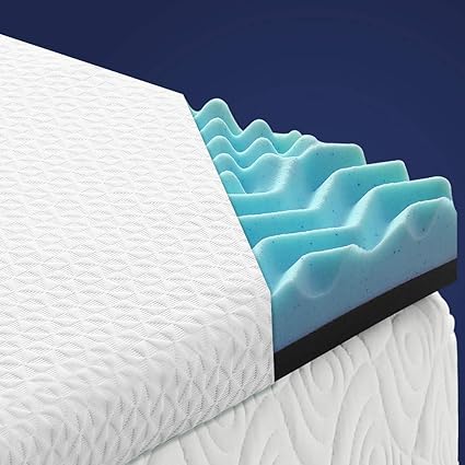 Tekamon 3 Inch Memory Foam Mattress Topper California King Size 7 Zone High Density Cooling Gel Infused Mattress Pad With Removable Washable Bamboo Fiber Cover Buy Online At Best Price In Uae