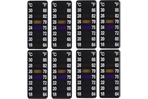 Cabilock 8Pcs Mason Jar Fermentation Temperature Sticker Pet Home Winemaking Thermometer for Accurate Brewing Temperature Ran