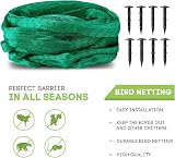 MAIYADUO Garden Netting 4x12M Birds Fruit Veg Pond Mesh Fence Green view 3