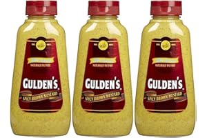 Gulden's Spicy Brown Mustard, 8 Ounce Bottle (Pack of 3)
