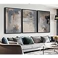 Lot De 4 Tableaux Sur Toile 30 X 30 Cm - Décorations Murales Modernes Pour Chambre, Salon, Cuisine !