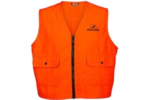 Mooselander Youth Safety Vest - High Visibility Mesh Safety Vest for mens with Pockets and Zipper - Perfect for Hunting
