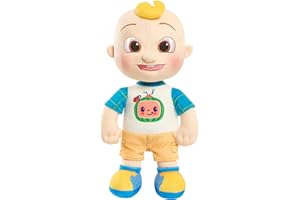 Cocomelon 100% Recycled Materials 13-inch JJ Plush Stuffed Doll, Kids Toys for Ages 18 Month by Just Play