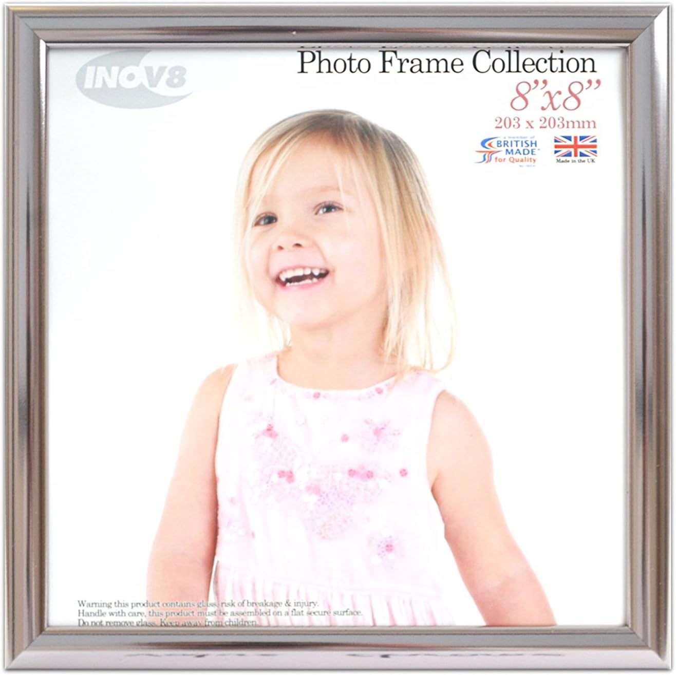 Inov8 Framing PFVS-VCHR-88 Frame, Metal, Chrome, 8 x 8 inch