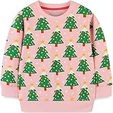 zarmfly Toddler Baby Girls Sweatshirts Crewneck Pullover Long Sleeve Shirts Tops Girl Fall Winter Clothes 2-8T