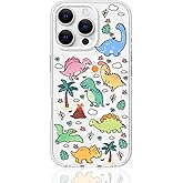 FEWGEY Phone Case Magsafe for iPhone 16 Pro Cute Dinosaur, Magnetic Accessories Surpport, Shockproof Clear Protective Cover for Women Men Boys Girls,Dinosaur Design 6.3"