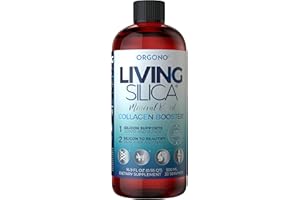 ORGONO LIVING SILICA Living Silica Collagen Booster Liquid | Vegan Collagen Boosting Drink | Supports Healthy Collagen and Elastin Production for Joint & Bone Support, Glowing Skin, Strong Hair & Nails. 16.9 oz
