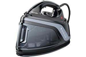 Sundu Pro Steam Station Iron for Clothes,1600W Professional Steam Iron with 44 oz Tank, 400 microsteam holes, Built-In Pump, 