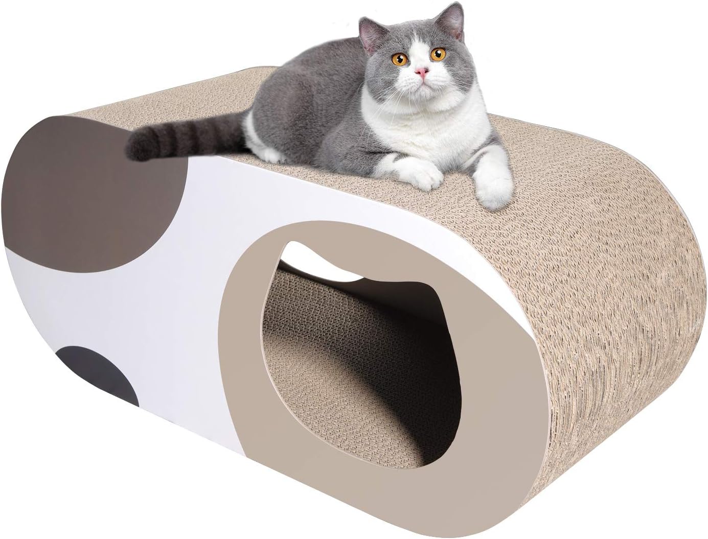 ComSaf Durable Cat Scratching Lounge, Kitty Cardboard Scratcher, Cat