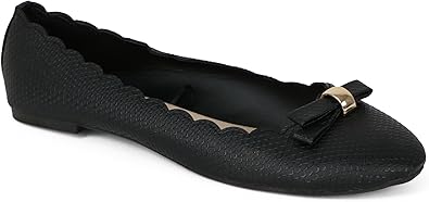 faux snakeskin flats