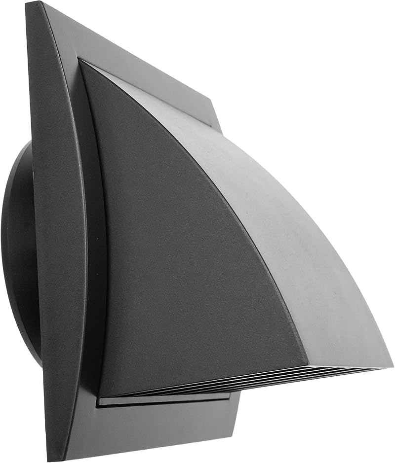 Repa Market 4 inch Exhaust Hood Vent with Rain Cover and Flap, 6x6