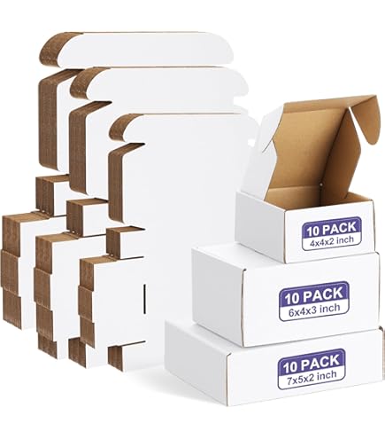 Eupako 10x7x5 Small Shipping Boxes 30 Pack Brown Corrugado Box Mailers, Cajas De Cartón Para - View #5