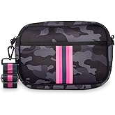 Haute Shore-Drew Epic Crossbody,Blue Camo W/Pink and Blue Stripe