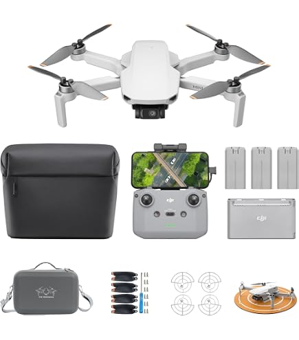 s*u様 DJI MAVIC mini フライモアコンボ Amazon.com: DJI Mini 4K Fly More Combo UHD Foldable Drone | Under