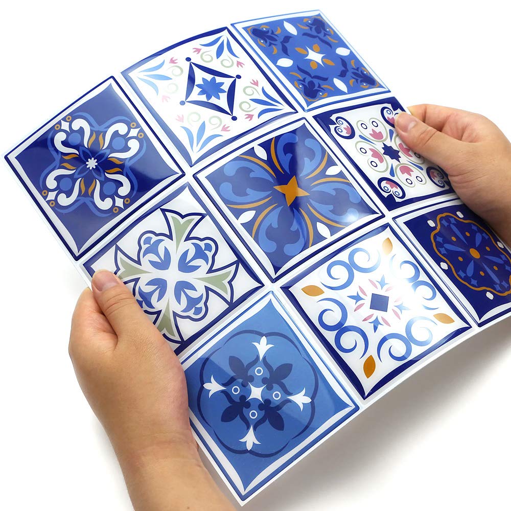 Cocotik Self Adhesive Wall Tile Peel and Stick Wall Stickers Bathroom Kitchen Backsplash Sticker, Pack of 6 (10\