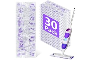 30 Pack Disposable Power Mop Refills Pads for Swiffer Power Mop,Spray Wet Pads Refill for Swiffer,Disposable Swifter Mopping 