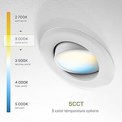 ASD 12 Pack 4 Inch Gimbal LED Recessed Lighting
