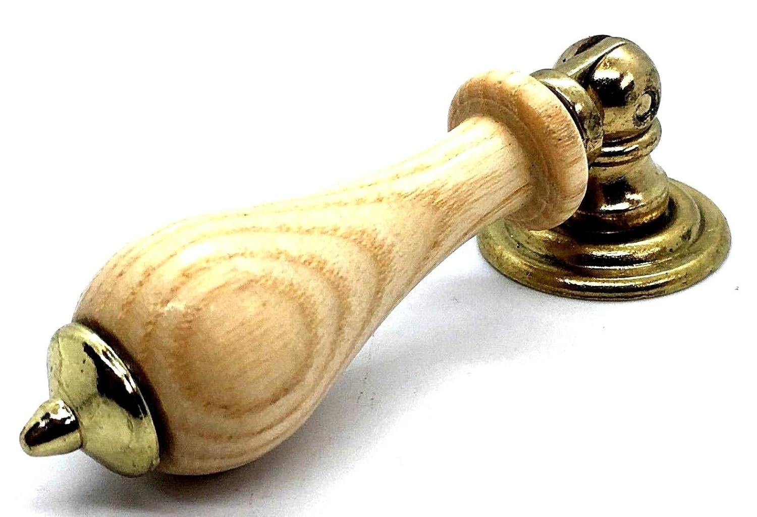 Hardware 2 X Teardrop Pendant Knobs 58mm Brass Gold Drop Handle