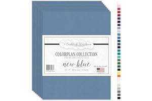 Cardstock Warehouse Colorplan New Blue - 8.5 x 11" - 100 Lb. / 270 Gsm Matte Premium Cardstock Paper - 25 Sheets