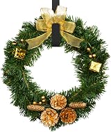 ANSIO Christmas Wreath Hanger Front Door 12.5 in Mild Steel Black view 5
