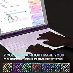 iPad 9th Generation Case with Keyboard 10.2 inch, 7