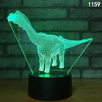 Wylolik Luz nocturna LED para niños 3D Dinosaurio de juguete ...