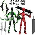 (Assembly Completed) 2 Packs T13 Action Figure Set, Dummy 13 3D Printed Action Figure Toy Gifts for Kids, Robot 13 Action Figure Full Body Mechanical Doll Christmas Birthday Gift for Boys Girls