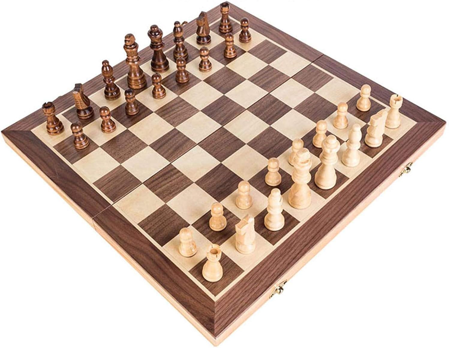 Folding Chess Board, Original Wooden Chess Sets, Portable Mini