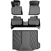 Original Floor Mats and Cargo Liner Compatible with 2018-2024 BMW X3 - Custom Fit All Weather TPE Rubber Floor Liners for BMW X3 30i M40i X3M (Only for car Without Spare tire) (Not Fit X3 xDrive30e)