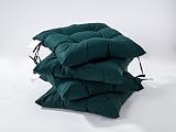 HAMO Outdoor Garden Chair Cushions Set of 4, 40x40 cm, Dark Green view 6