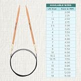 KnitPro Basix Beech Fixed Circular Needles 32" 80cm 4.0mm view 4
