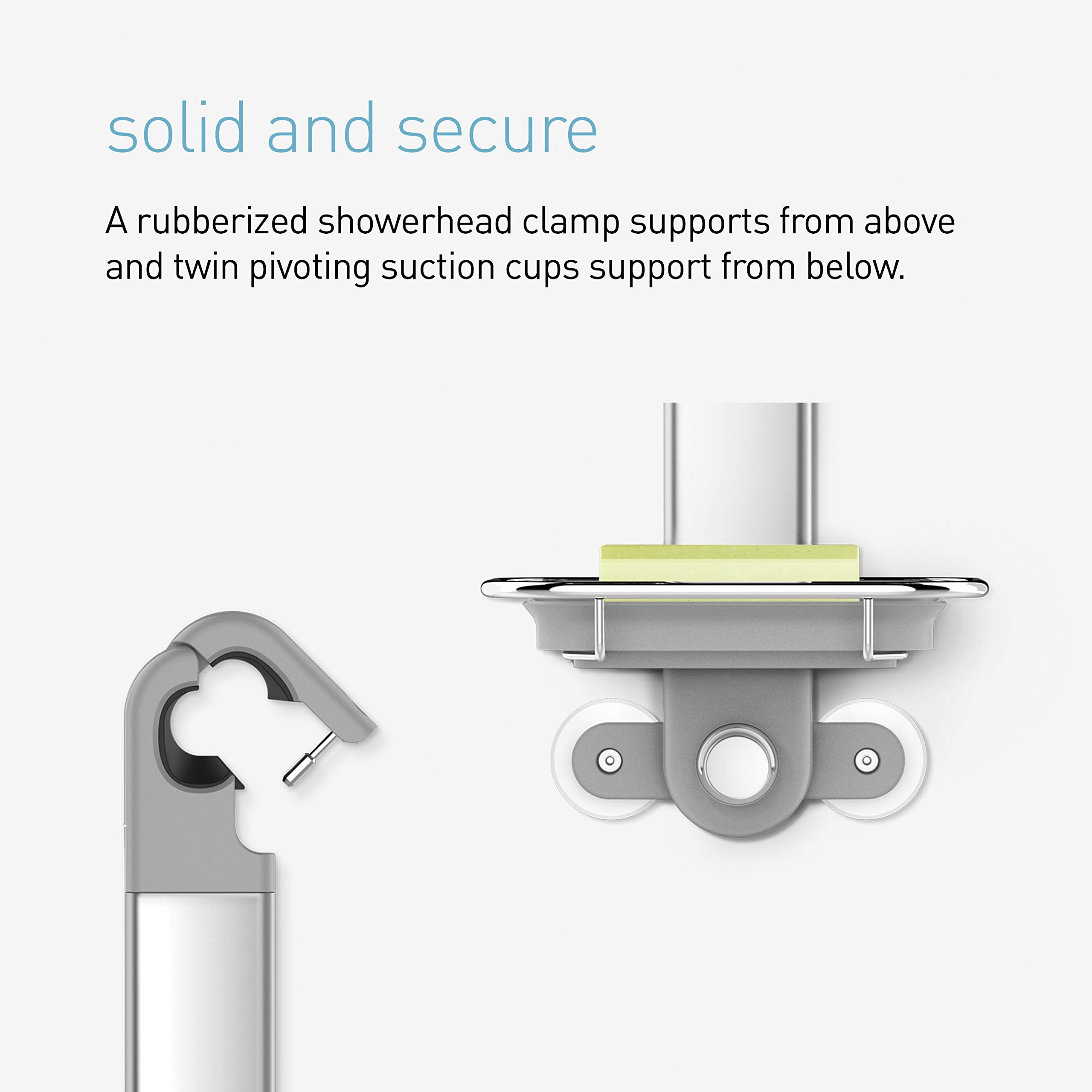 simplehuman Adjustable and Extendable Shower Caddy Large, Stainless