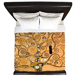 CafePress Klimt Tree Life King Duvet Cover, Printed Comforter Cover, Unique Bedding, Microfiber