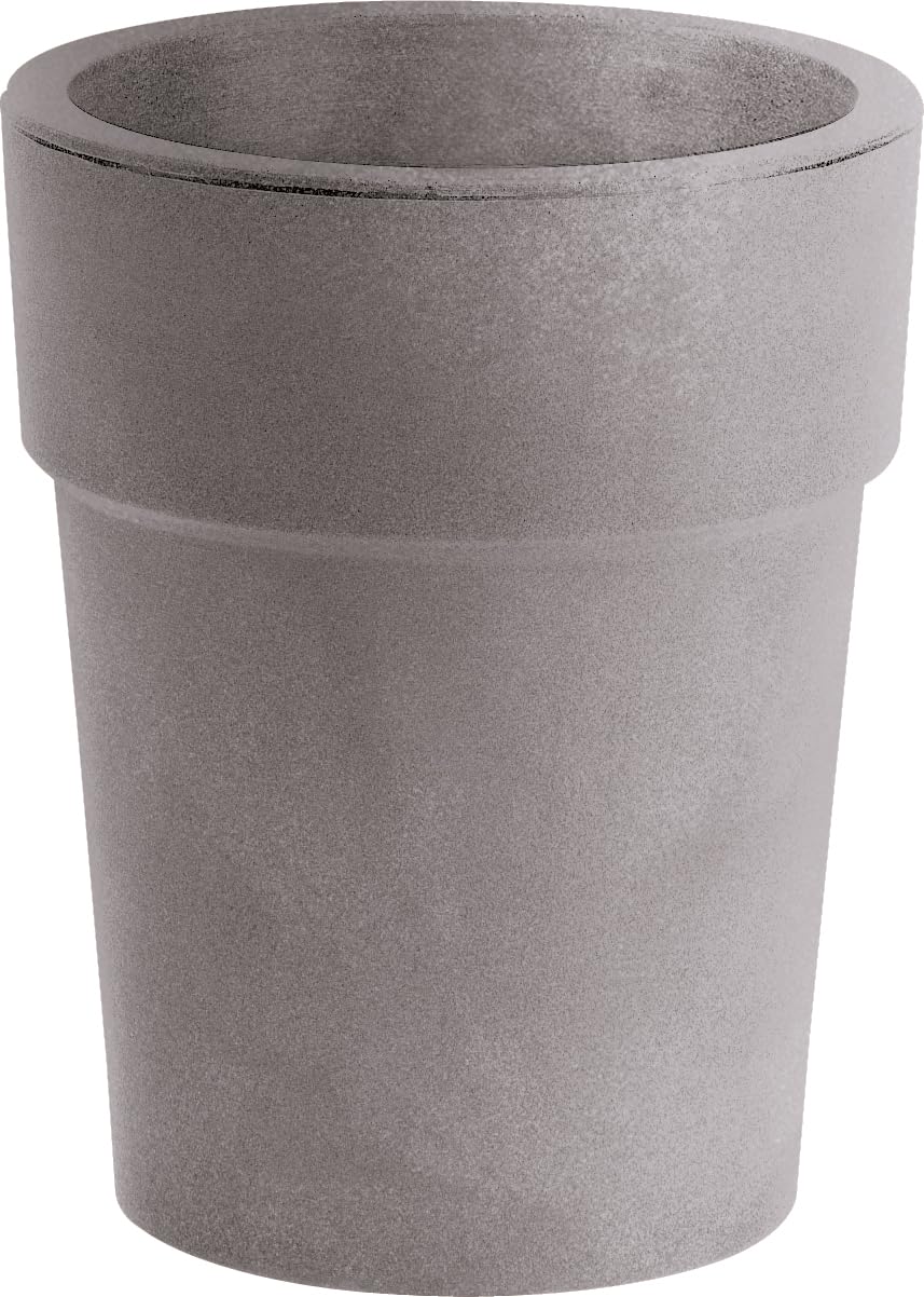 Nicoli R3920S Evolution Matt Rotational Moulding Ares Round Vase, Ash, 20 cm