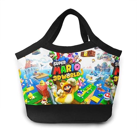 Amazon スーパーマリオ 3dワールド ランチバッグ お弁当袋 クーラーバッグ トートバッグ 保冷保温 大容量 ランチバッグ ランチ巾着 ランチベルト オンライン通販
