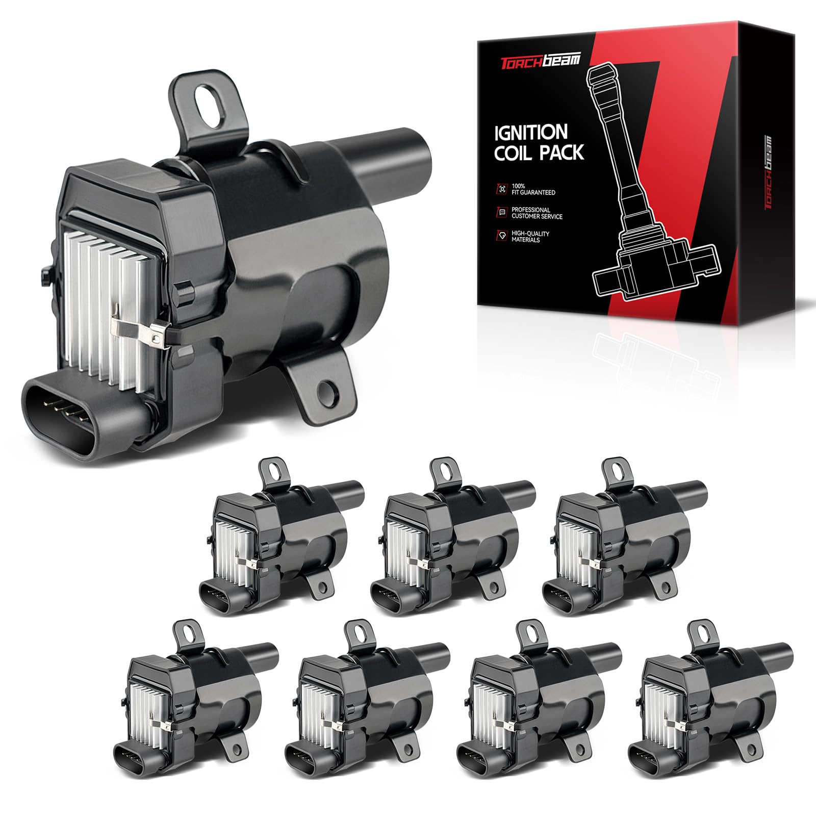 Torchbeam UF262 Set of 8 Ignition Coil Packs Fit