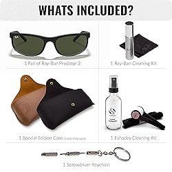 Ray-Ban RB2027 PREDATOR 2 Rectangle Sunglasses With