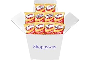 Fritos Corn Chips, Original, Bundled by Shoppyway, 2 Ounce Large Single Serve Bags (Pack of 10)