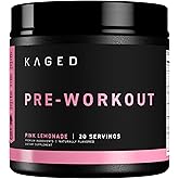 Kaged Original Pre Workout Powder | Pink Lemonade | Pre-Workout with Creatine, Beta Alanine, L-Citrulline, BCAAs | 274 mg Organic Caffeine | Pre Supplements for Men & Women | 20 Servings