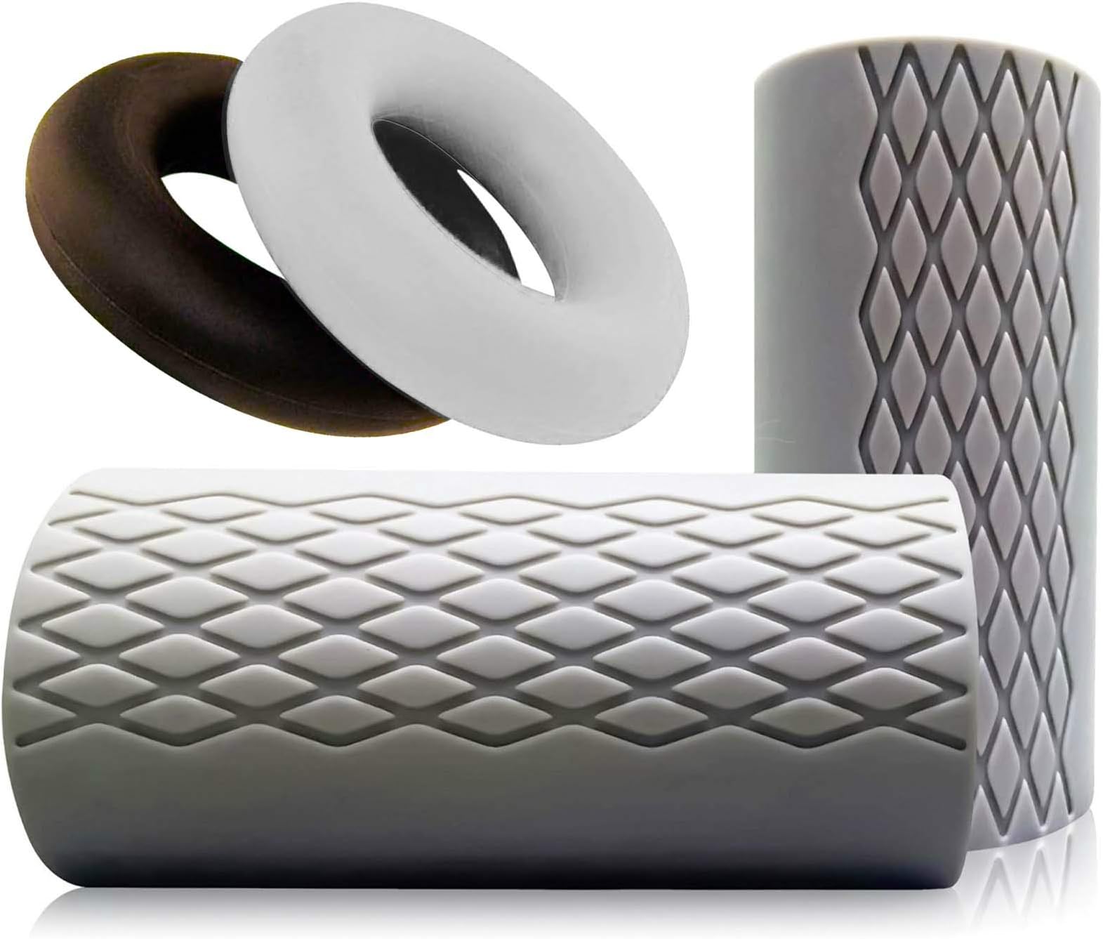 The Ultimate Forearm Bundle - 2" Thick Bar Grips + 2 Forearm Grip Rings (60LB & 70LB Resistance) - Made from Comfortable and Durable Non-Slip Silicone Rubber - Quality Manufactured - 100% refundable