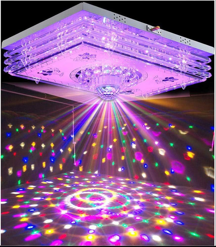 ZQYY Moderne Deckenbeleuchtung rechteckige Kristalldeckenleuchte