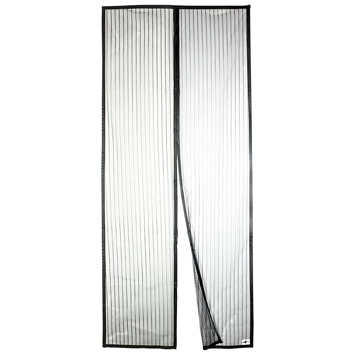 Apalus Magnetic Screen Door, 36"x83" Super Strong Fly Mesh, 28 Magnets from Top to Bottom Ultra Seal Magnets Close Automatically