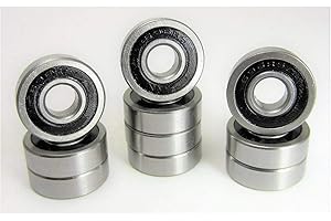 TRB RC (10) 6x16x5mm Ball Bearings ABEC 3 Rubber Seals 696A-2RS